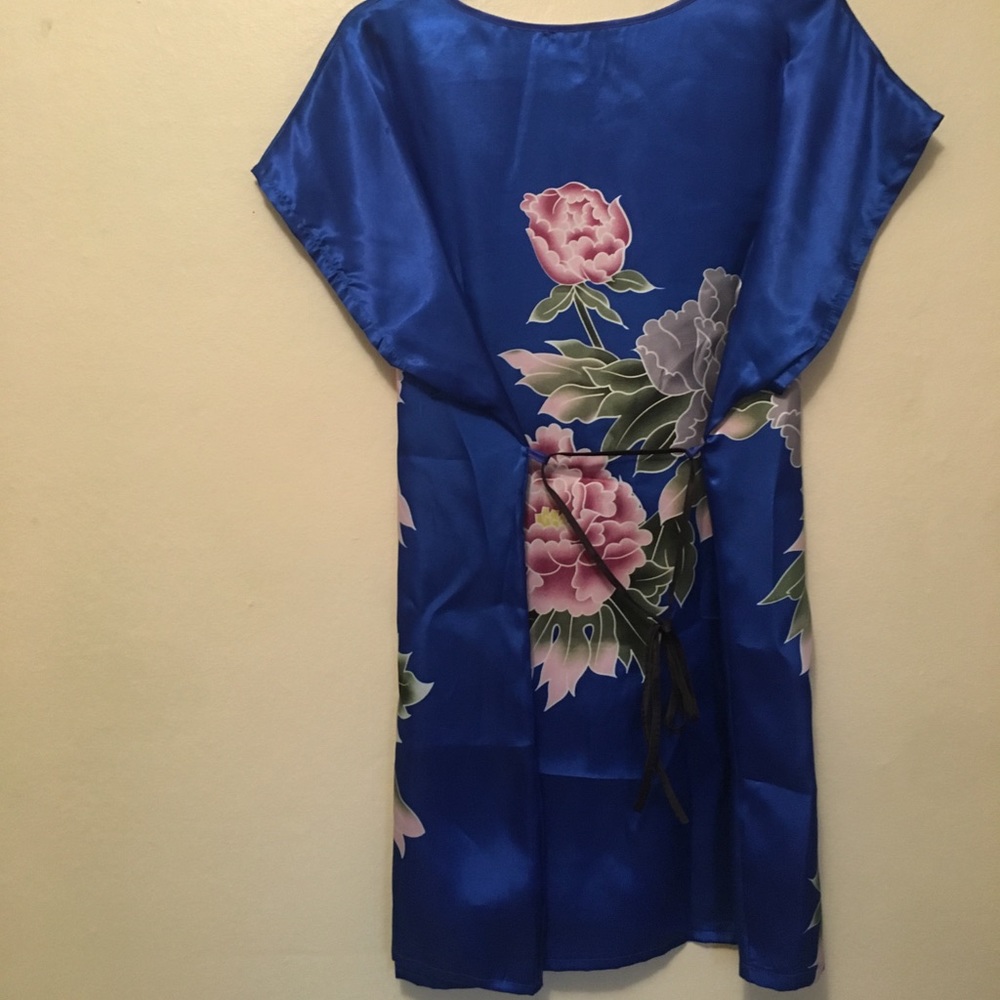 NWT Satin Floral Dress - Picture 2 of 2